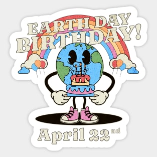 Earth Day 2025 - Earth Day Birthday - April 22nd Earth Day Sticker